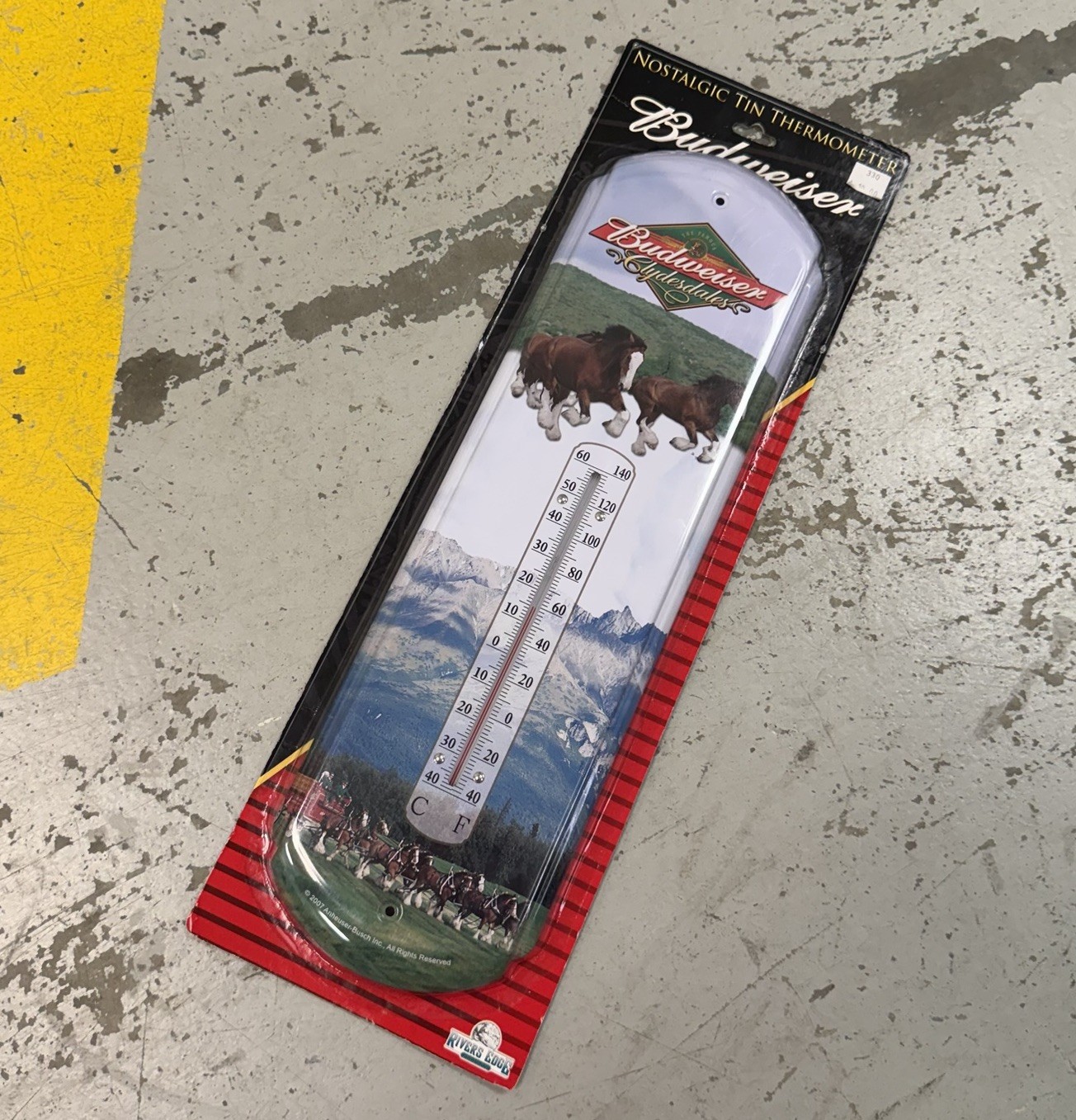 Vintage Clydesdale Budweiser Thermometer -Anheuser Busch Collectible Memorabilia