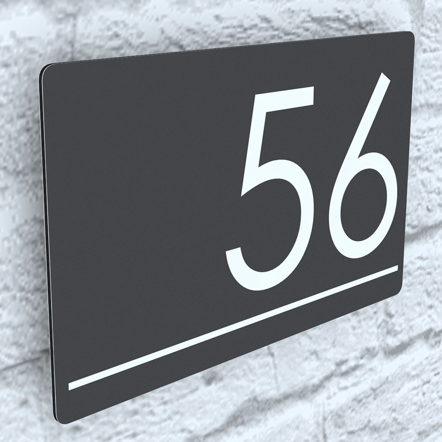 Floating House Signs Plaques Door Numbers 1 – 999 Personalised Name Plate