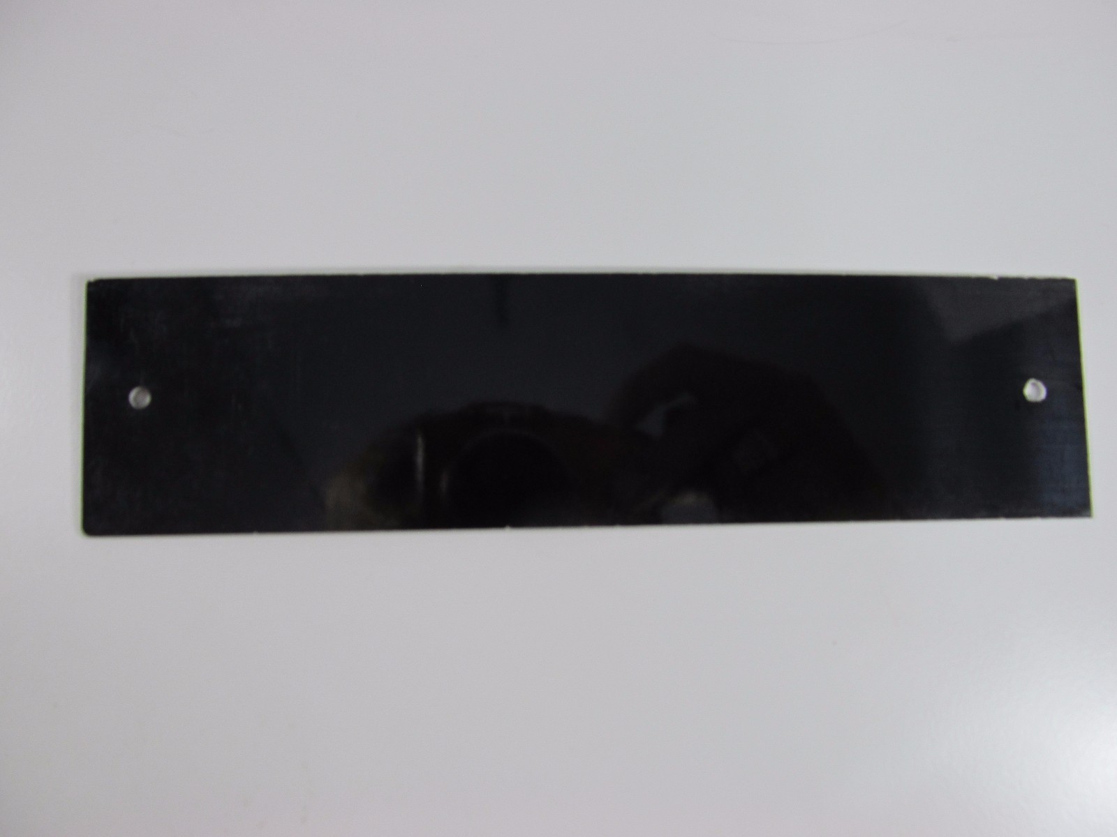 PLEASE RING SIGN/PLAQUE WALL OR DOOR MOUNTED BLACK PLASTIC 8″ X 2″