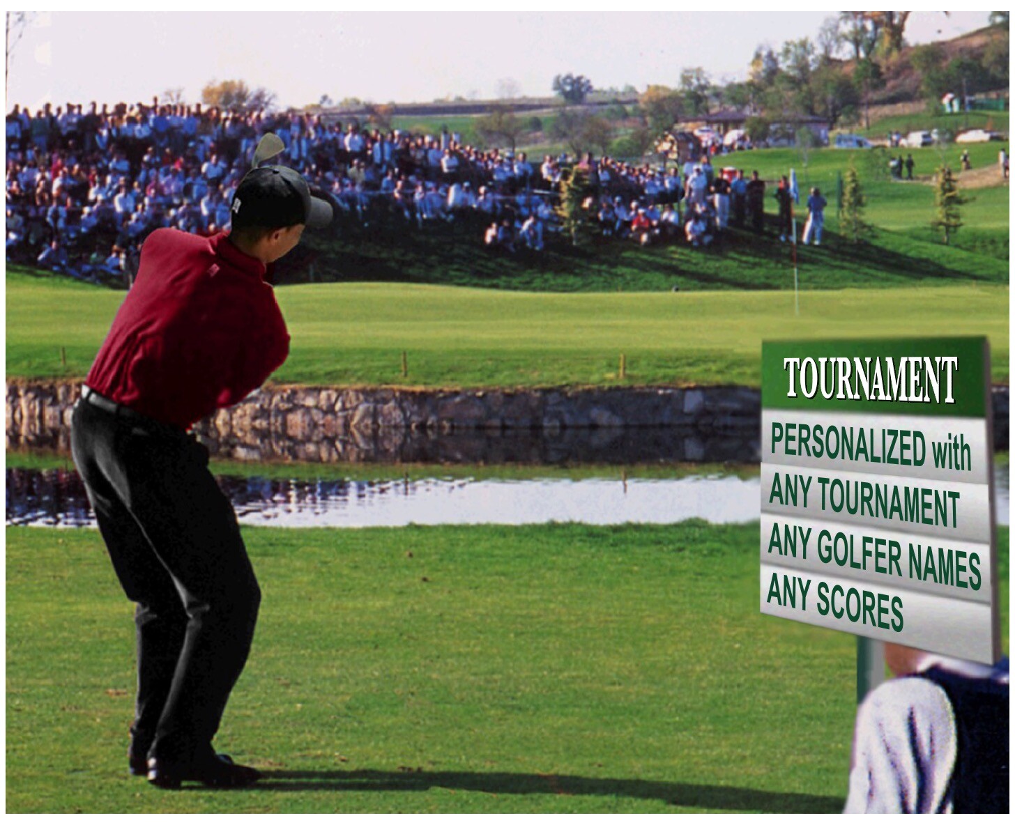Zoobeedoos “Golf” SCOREBOARD PICTURE – 8×10 Personalized Print