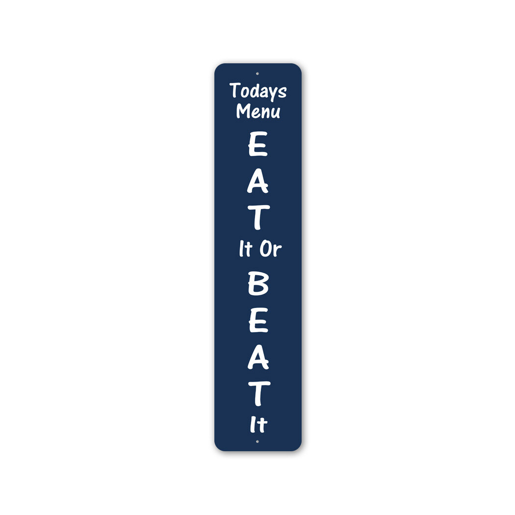 Vertical Kitchen Metal Sign Metal Sign