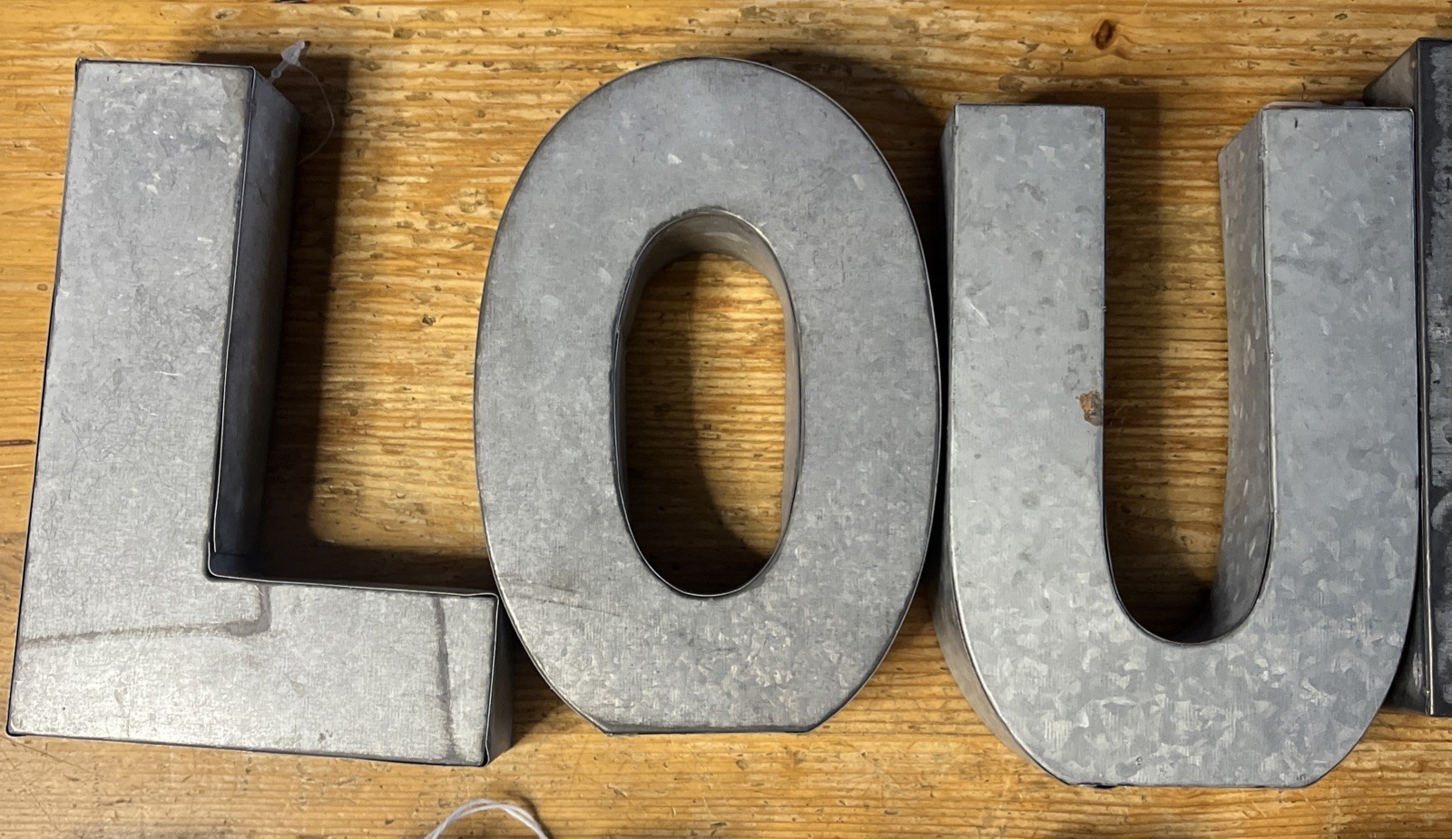Metal Letter Lot 18 Free-Standing Table Wall Decorations Home Decor Industrial