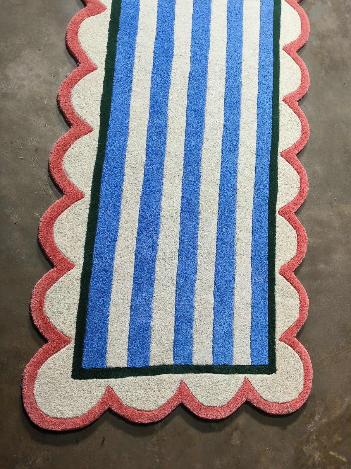Striped Runner Rug, Long Hallway Rug, Modern Area Rug Bedroom Kitchen Runner Rug