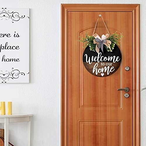 Welcome To 12X12inches Wood To Our Home 1.0 Count Rustic Farmhouse