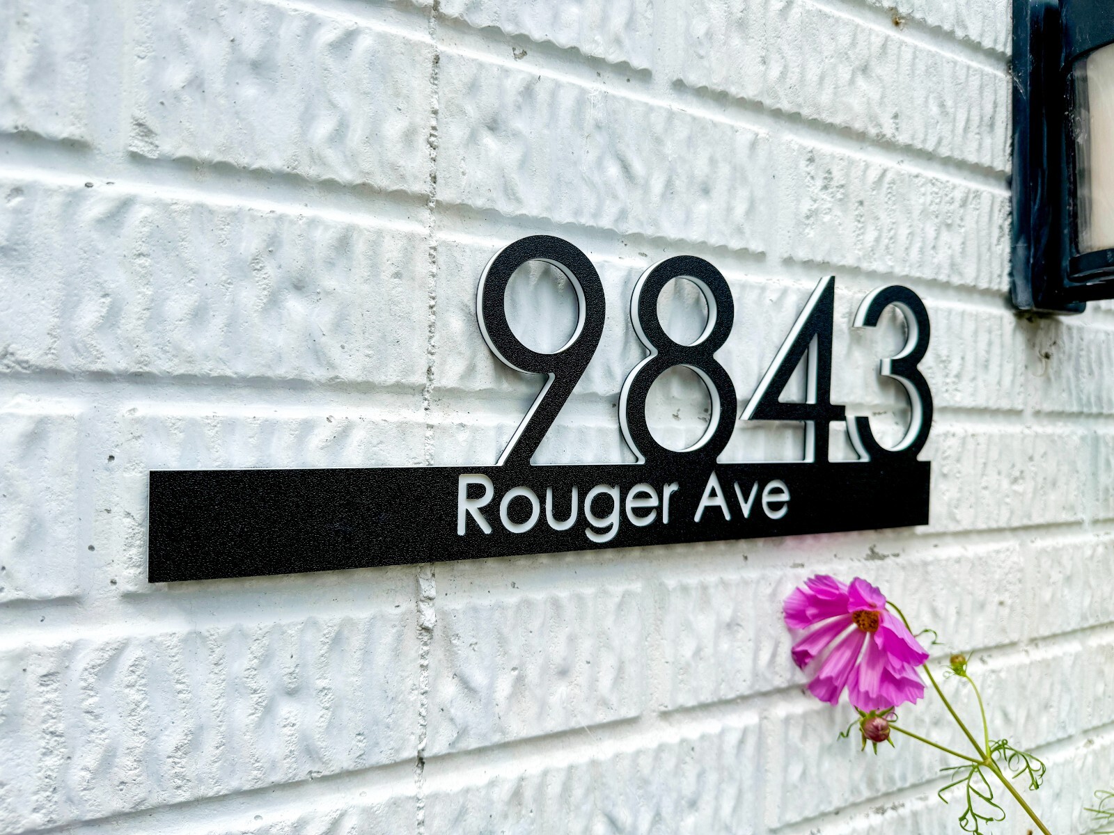 16-34 inch Modern House Address Numbers Sign For Exterior Outside Address Plaque