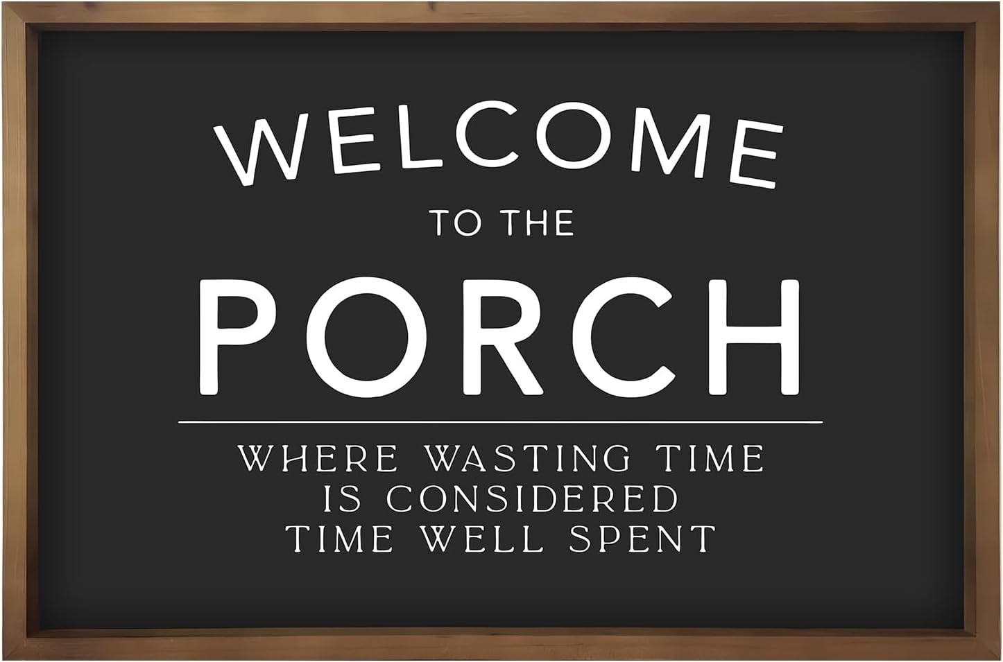 Durable Wooden Welcome Sign – Rustic Farmhouse Decor for Porches, 15.7×23.6in