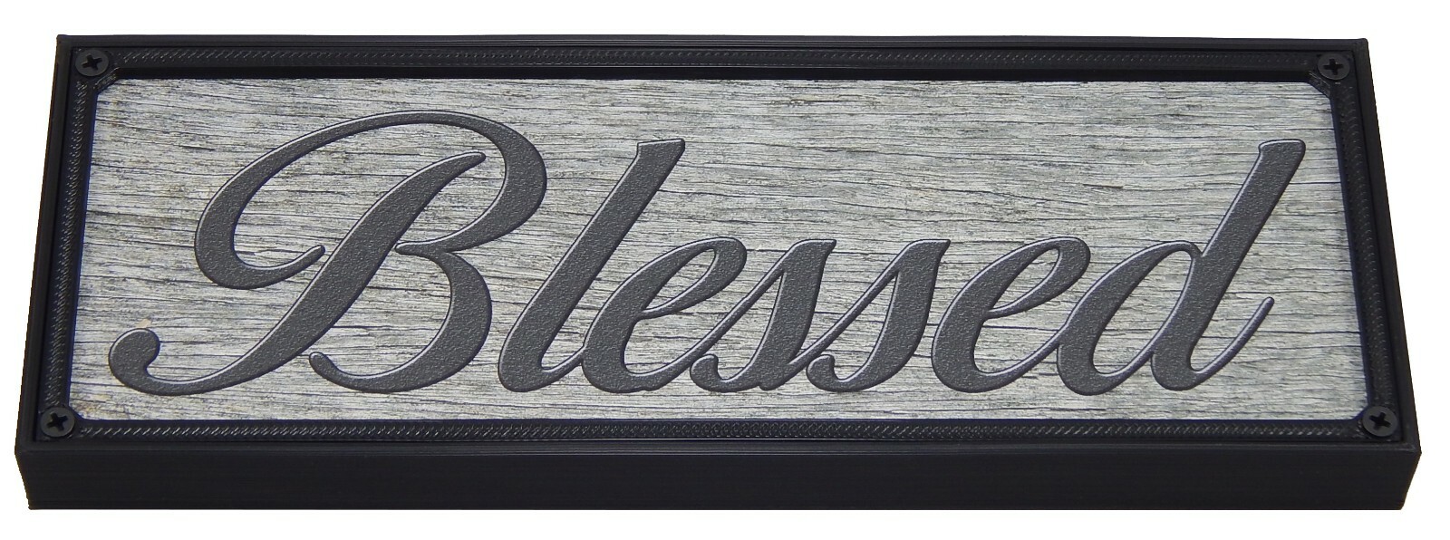 Blessed Word Art Sign Kitchen Home Decor Wall Hanging Cursive Script Typography