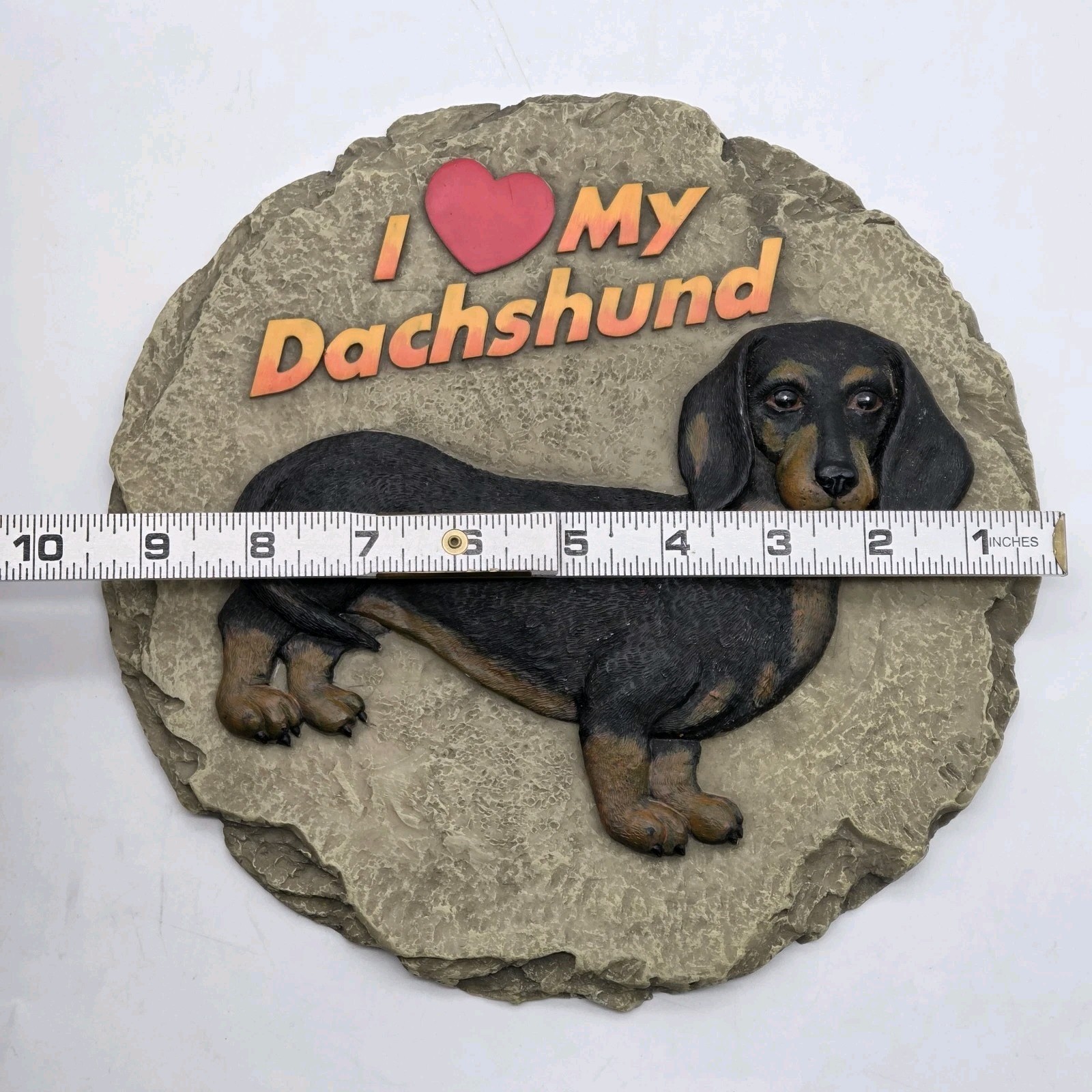 Spoontiques “I Love My Dachshund” 9.5” Dog Stepping Stone Hanging Wall Plaque