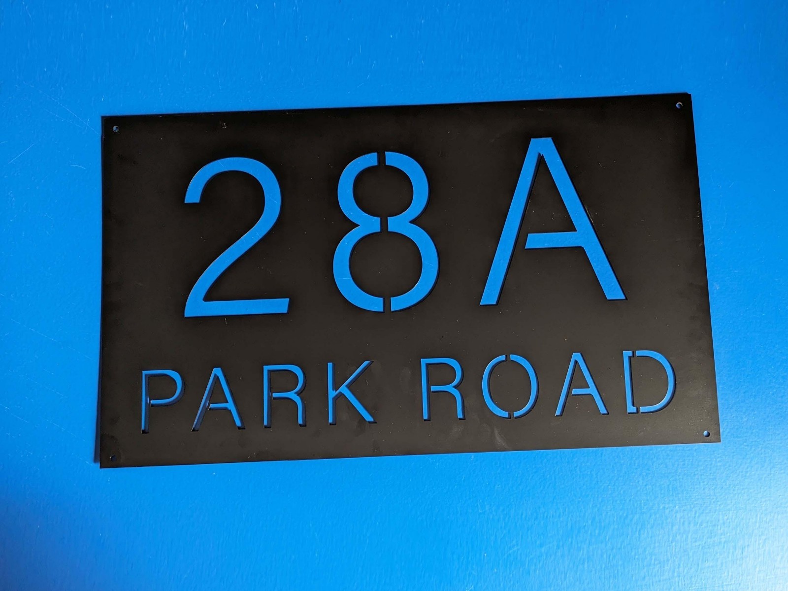 Custom Metal House Number Sign, Personalized Family Name Address