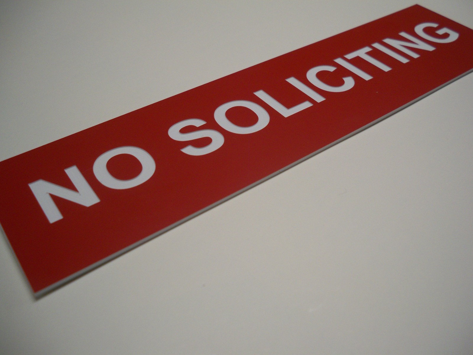 Any Size Custom Engraved Red Plate Plaque Sign Tag Label w/ Adhesive