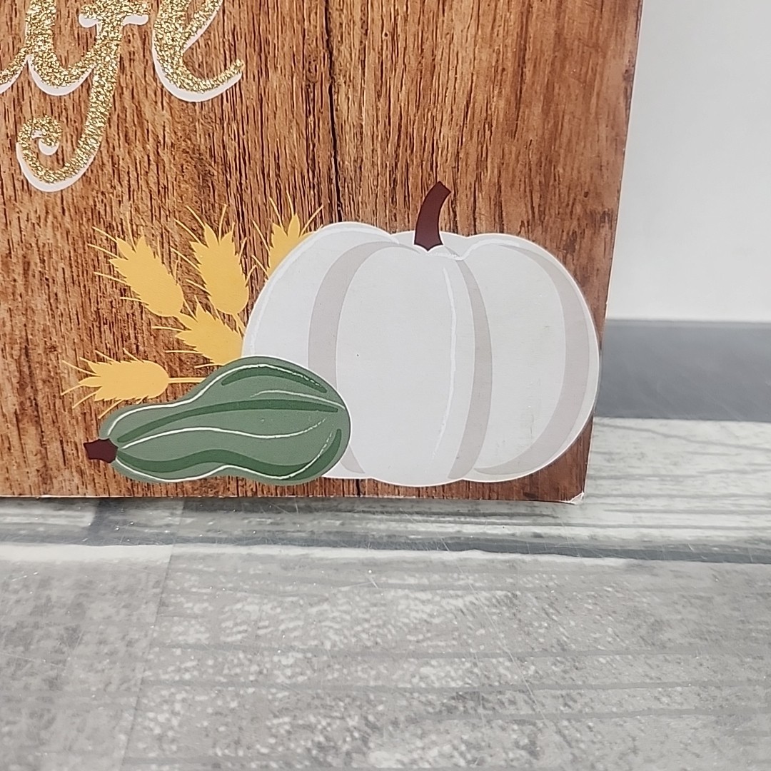 Decorative Hanging”Pumpkin Is The Spice of Life” Sign 11×11 in. [133]