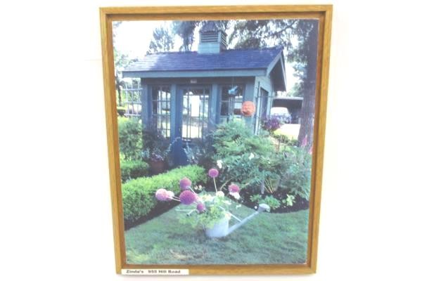 Set of 4 Wooden Framed Oregon Garden Landscape Photographs 11.25×9 Inches