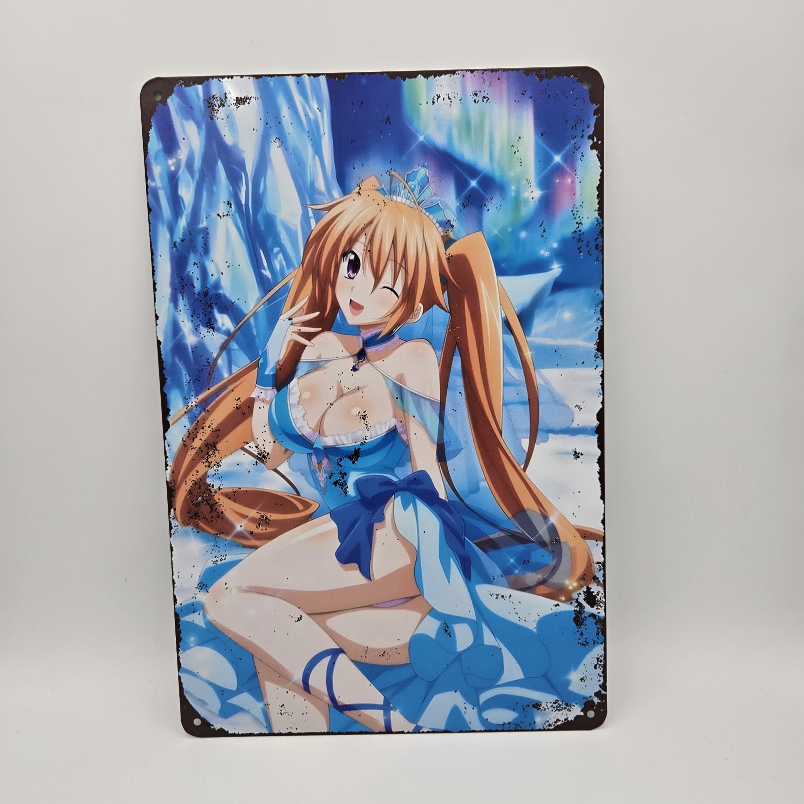 Pinup Anime Girl Metal Tin Sign Wall Posters 8×12