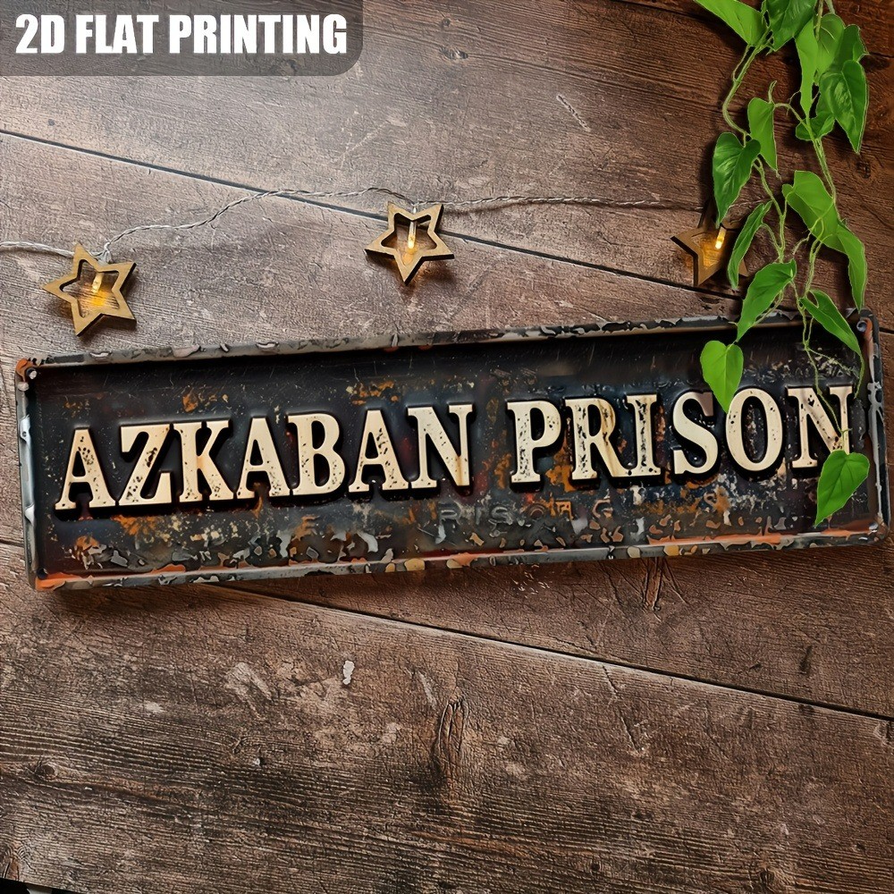 Harry Potter Azkaban Prison Metal Signs Retro Home Wall Decor HP Fans/Game Room