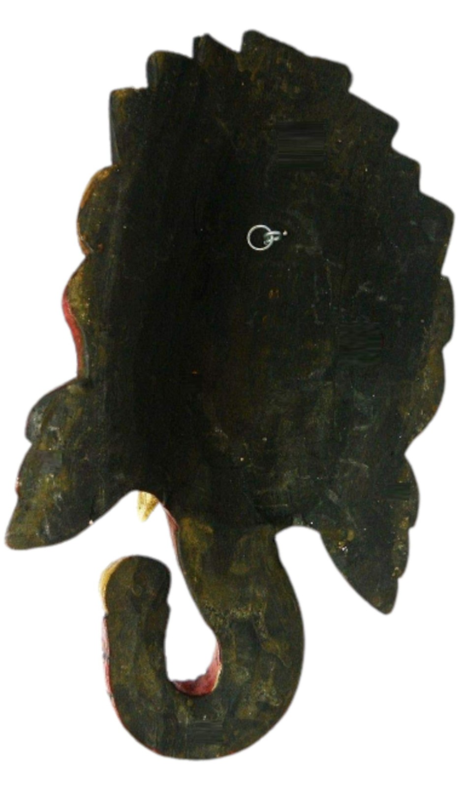 QT Ganesh Antique Hand Crafted Wooden Wall Hanging Sculpture God of Luck/Succ…