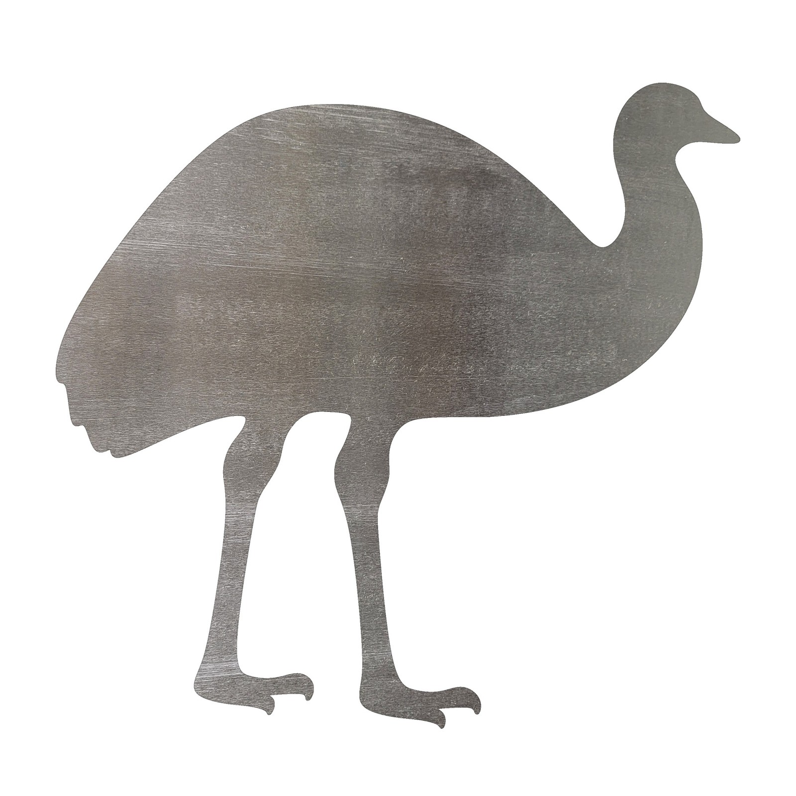 Emu Steel Cutout Shape, Raw Metal Wall Art and Craft Supply