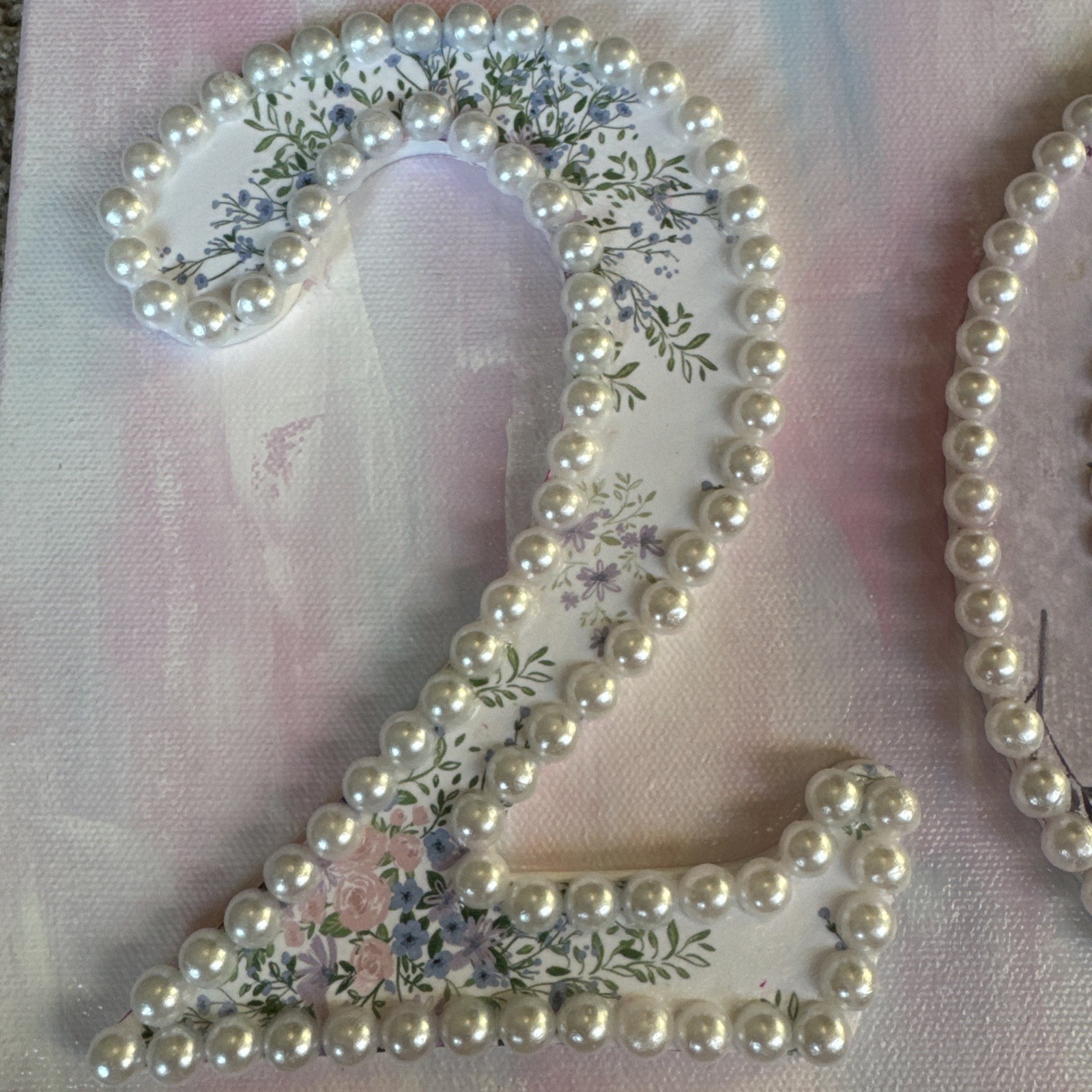 Custom Handmade Letter, Name, or Number Sign / Personalized Canvas Wall Decor