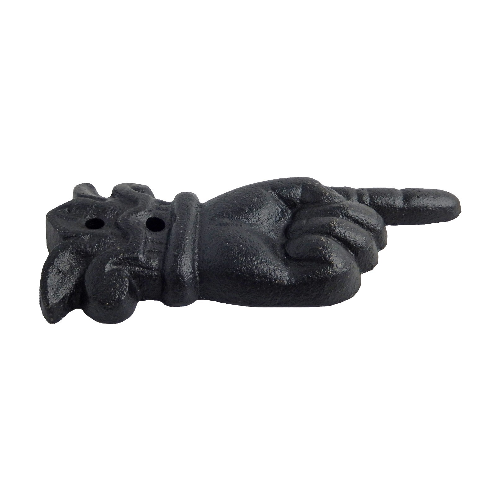 Cast Iron Directing Hand Pointing Finger To The Right Metal Wall Decor 5 inch
