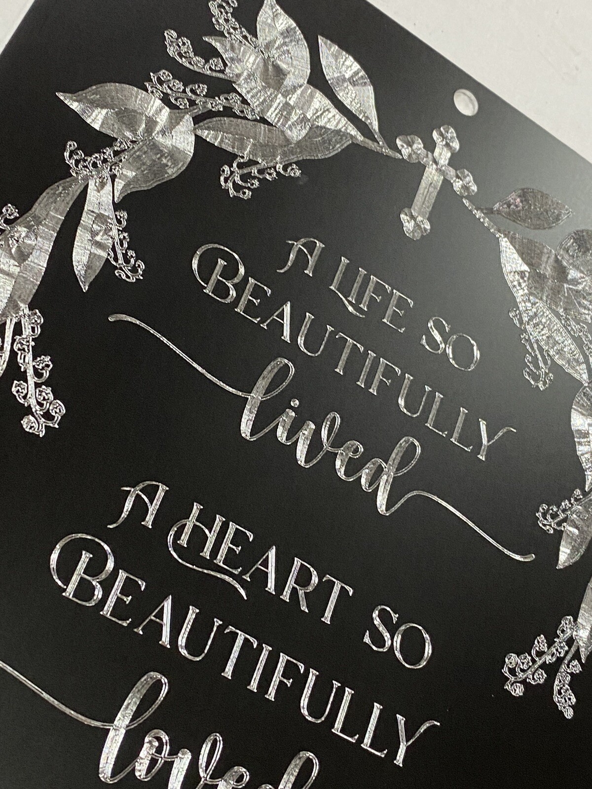 Engraved Personalized Memorial Grave Marker Metal In Memory Sign 10×7 Plaque