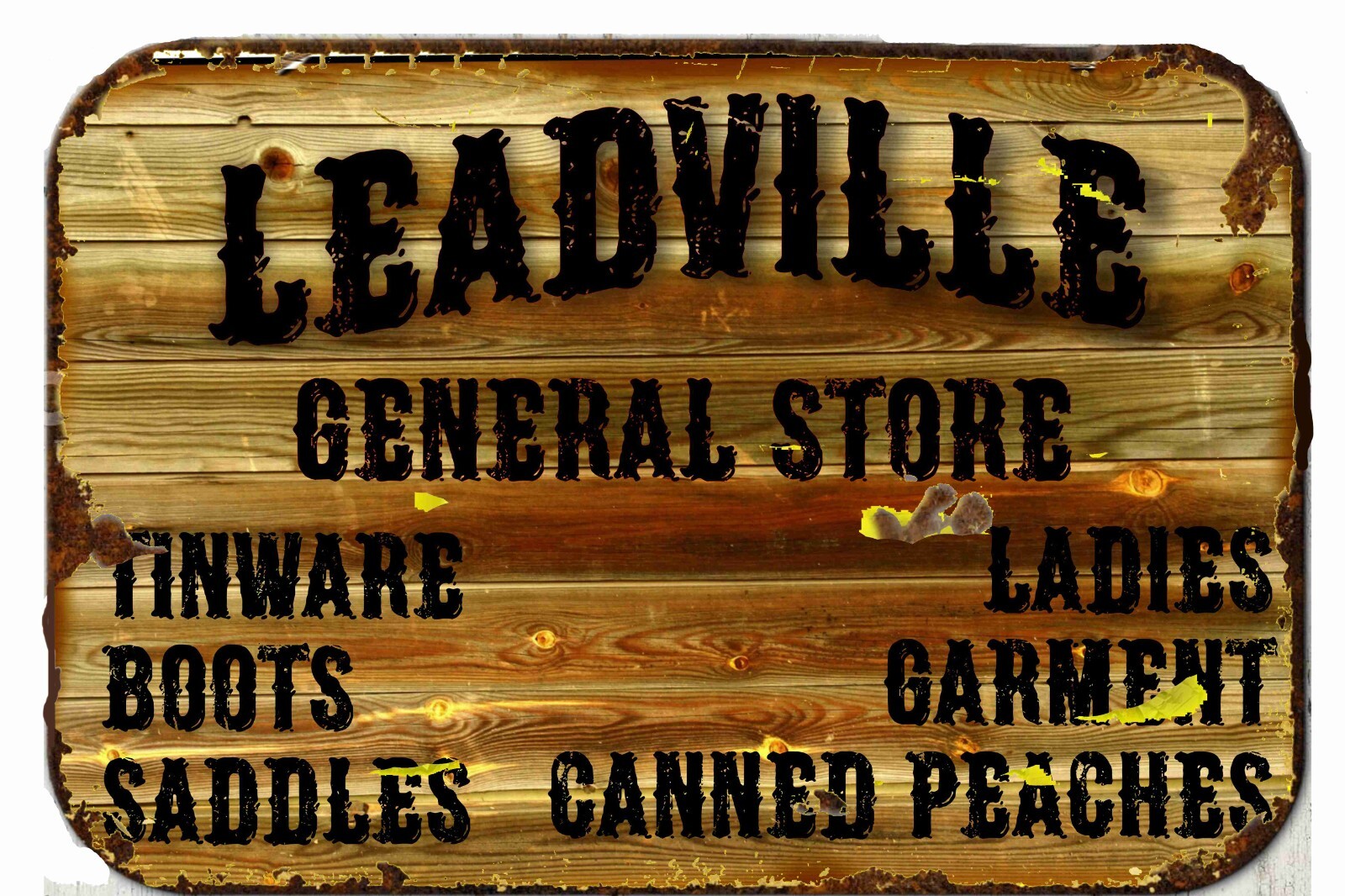 Leadville General Store Metal Tin Sign 8 x 12 Vintage Retro Look