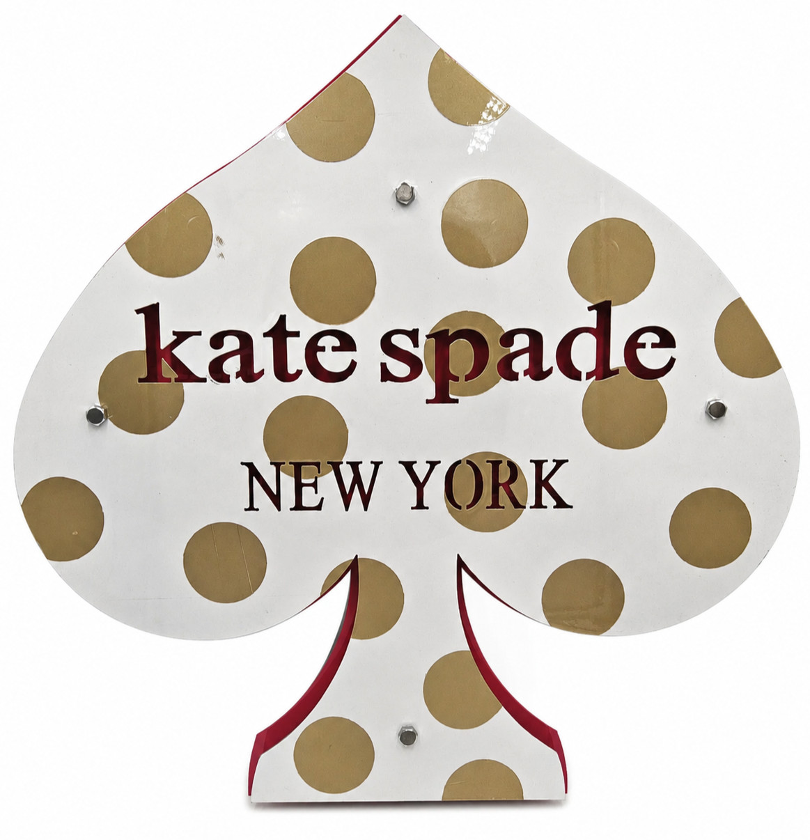 Kate Spade Walk In Closet Sign! Shoe Room! Art Display Advert! 24″ x 24″ Steel!