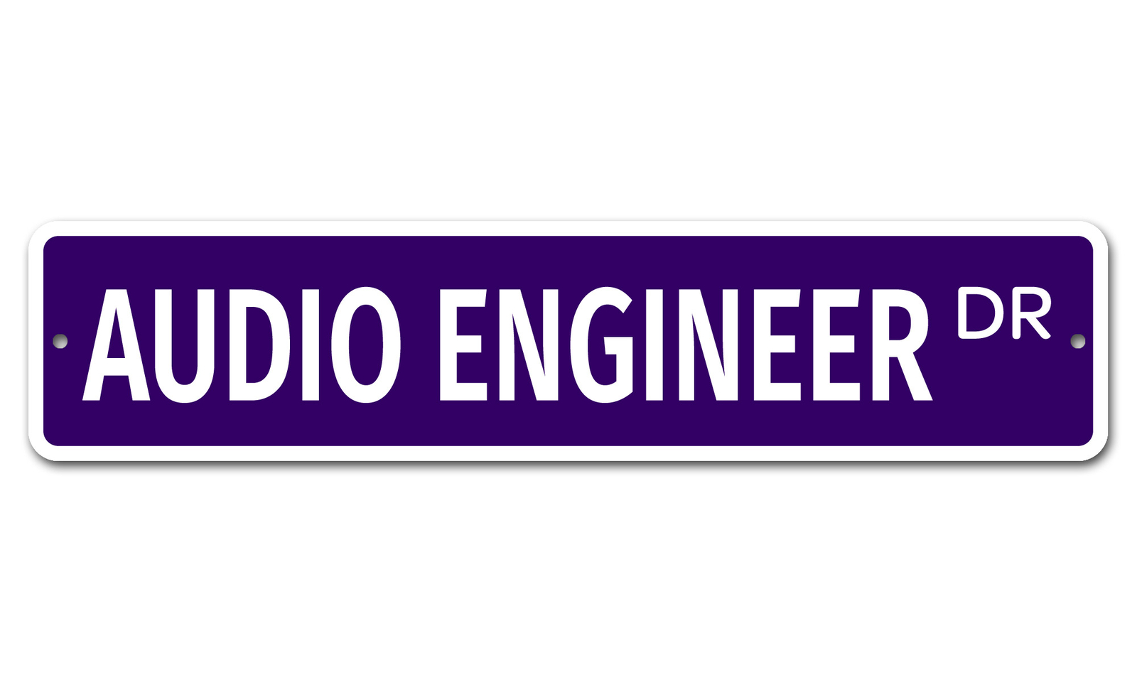 5170 SS Audio Engineer 4″ x 18″ Novelty Street Sign Aluminum