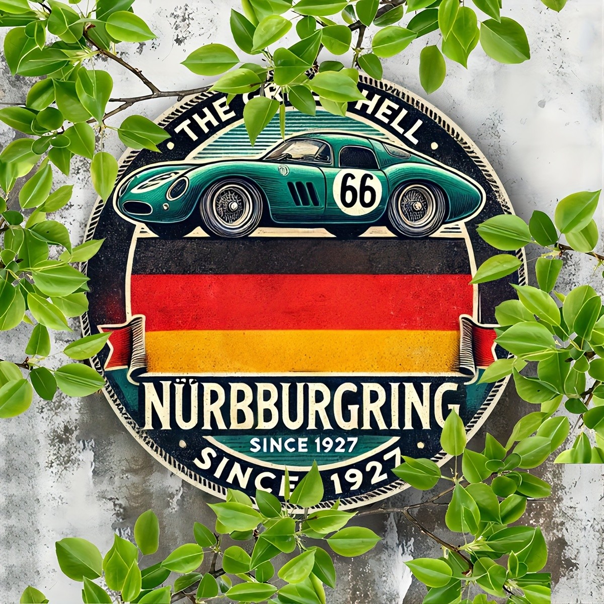 Tin Metal Signs 8×8 inches (20x20cm) Green Hell Sign, Vintage Wall Art, Unique