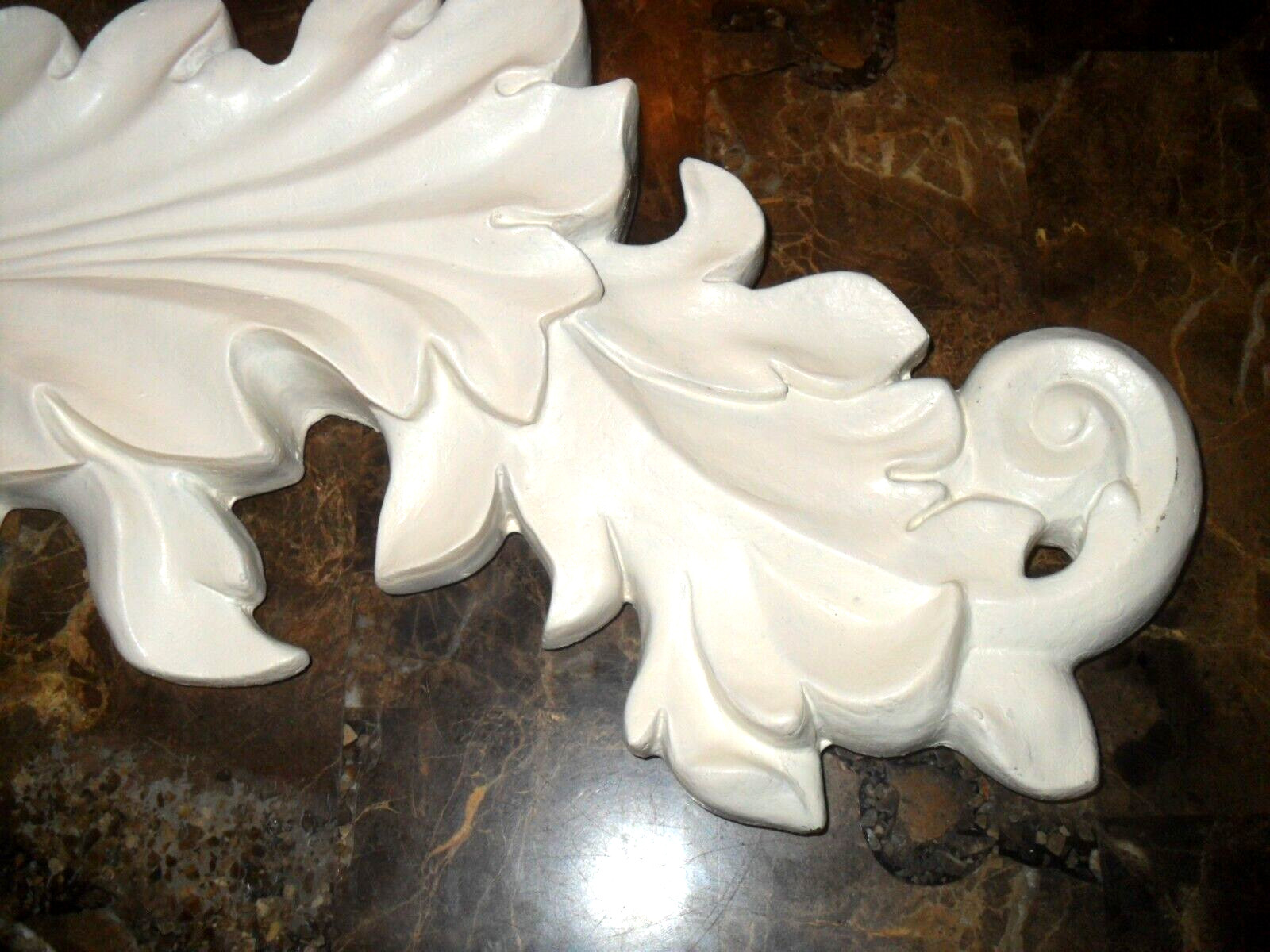 Over The Door WHITE SCROLL Decorative Wall Hanging 33″ Wall/Archway Lightweight