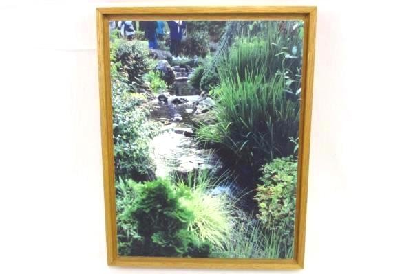 Set of 4 Wooden Framed Oregon Garden Landscape Photographs 11.25×9 Inches