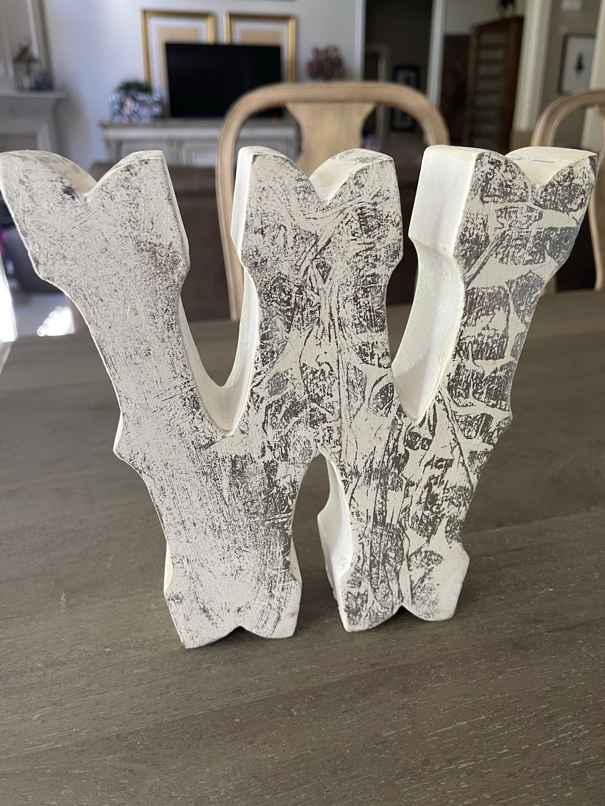 The Letter W Decorative Art Display