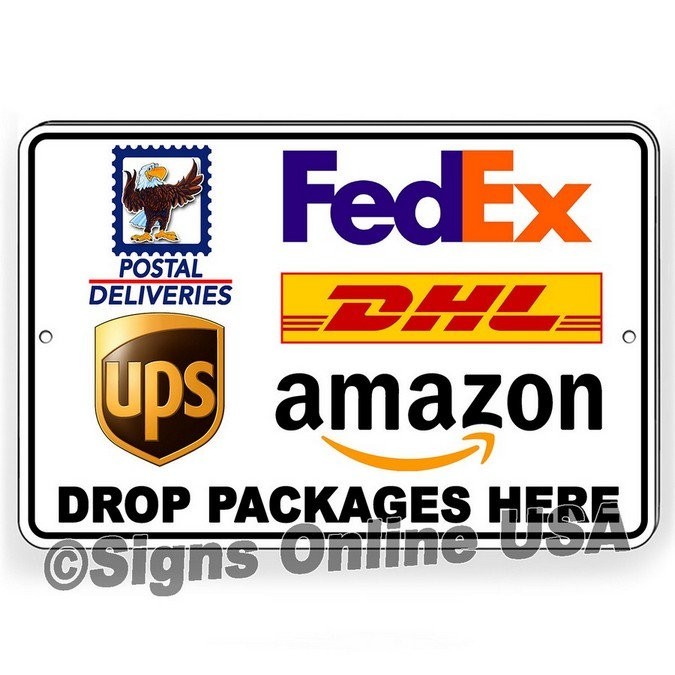 Delivery Driver Instructions Drop Packages Here SEIMS022