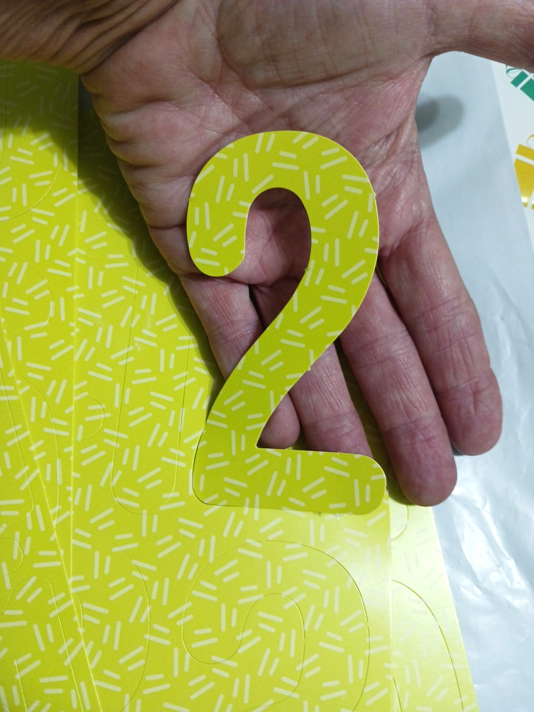 Paper Letters and Numbers Die-cut perforated. 2 sets alphabets, 6 sets numbers