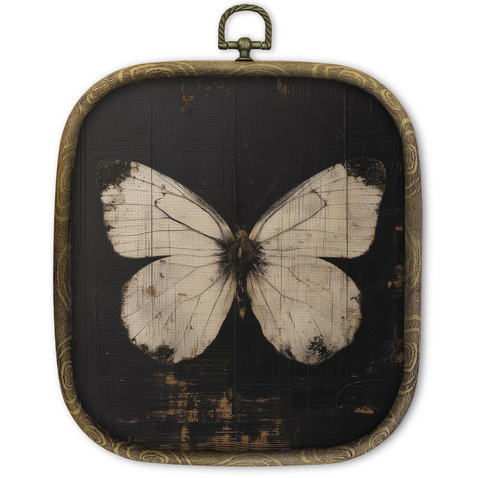 KSDUT Vintage Butterfly Wall Art Decor – Dark Moody Academia Insect Wall Art …