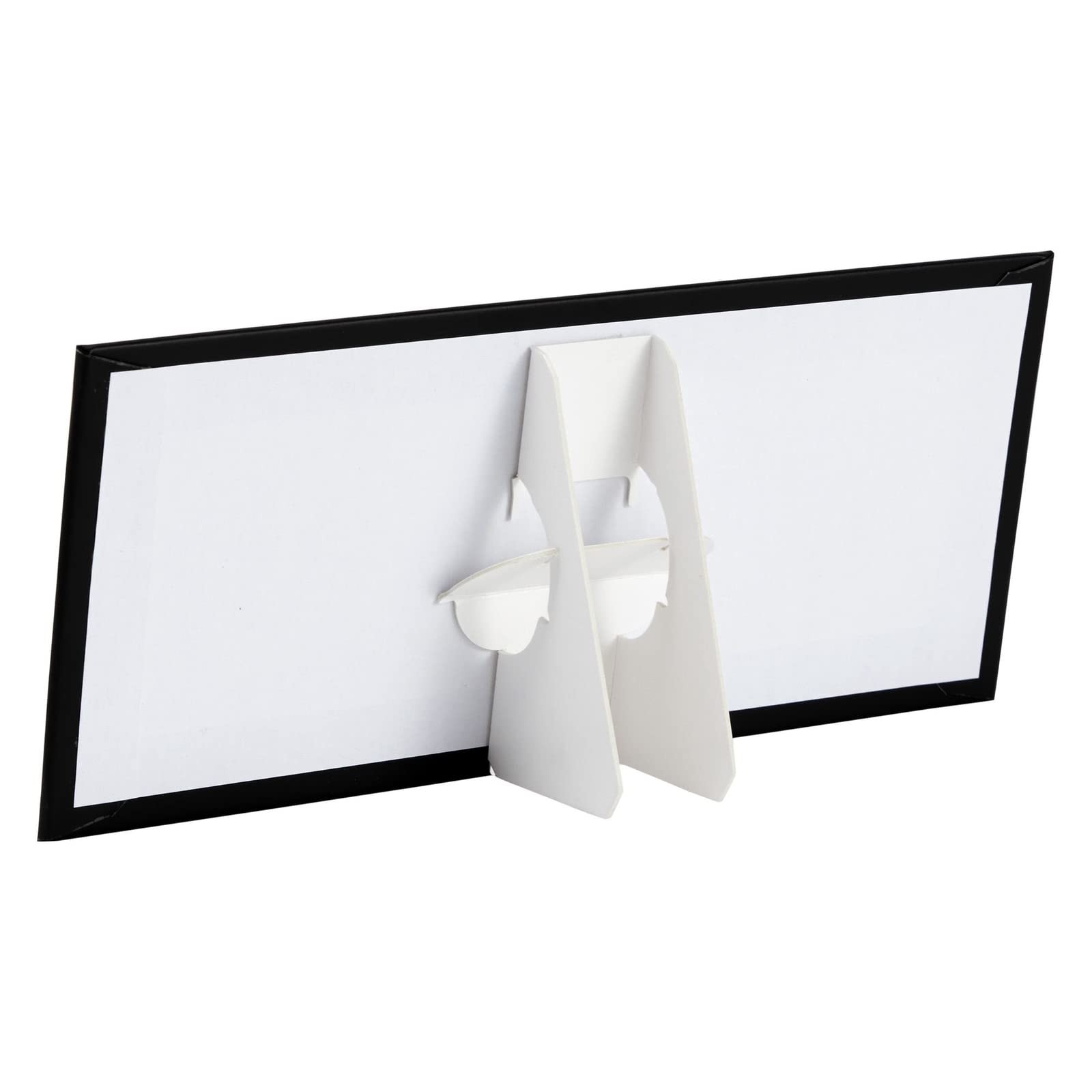Juvale Rectangular Memory Table Signs – Easel for Funeral Medium, Black