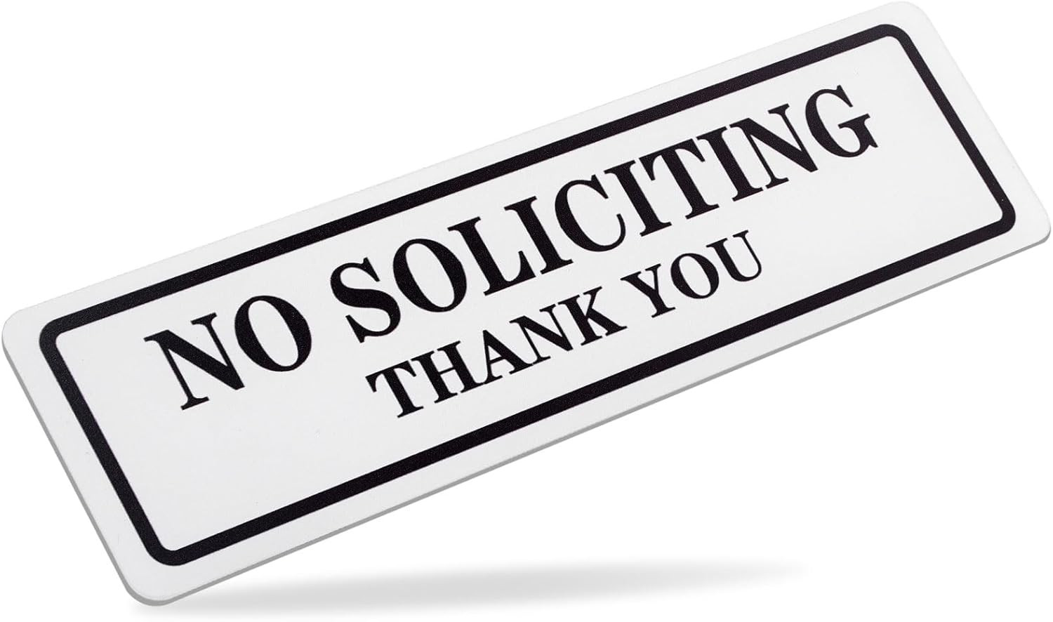 No Soliciting Sign for House Perfect for Home Office Front Doors, Windows, Walls