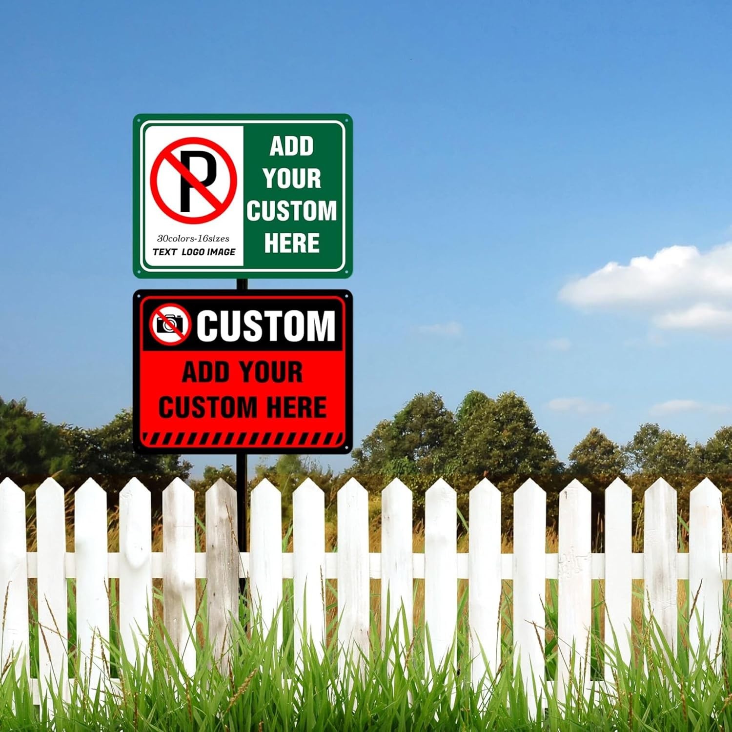 Customized Horizontal Tin Sign, allowing for the addition of any text/Photo