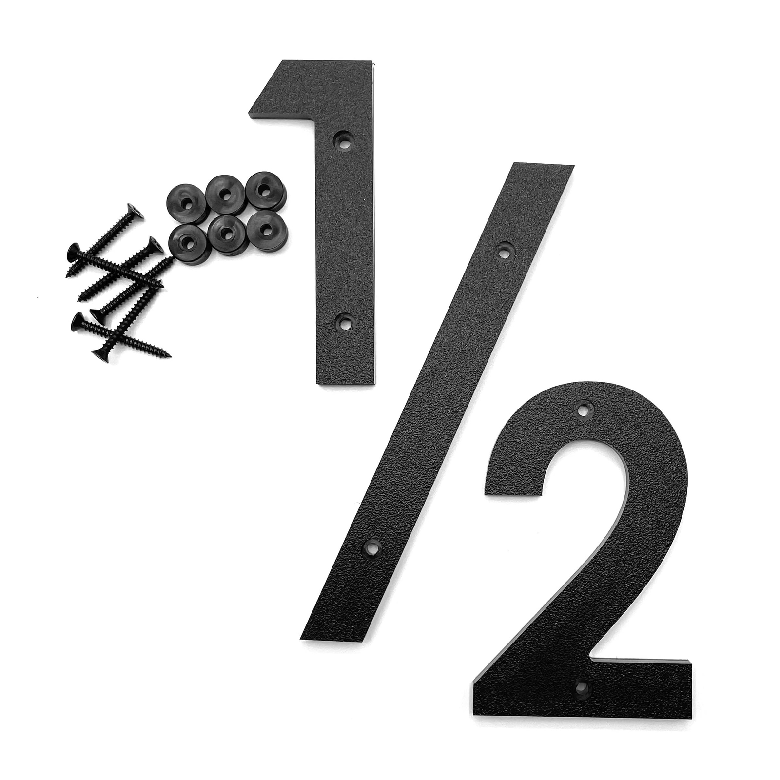 8 inch Large Modern House Numbers for outside Black plastic floating number w…