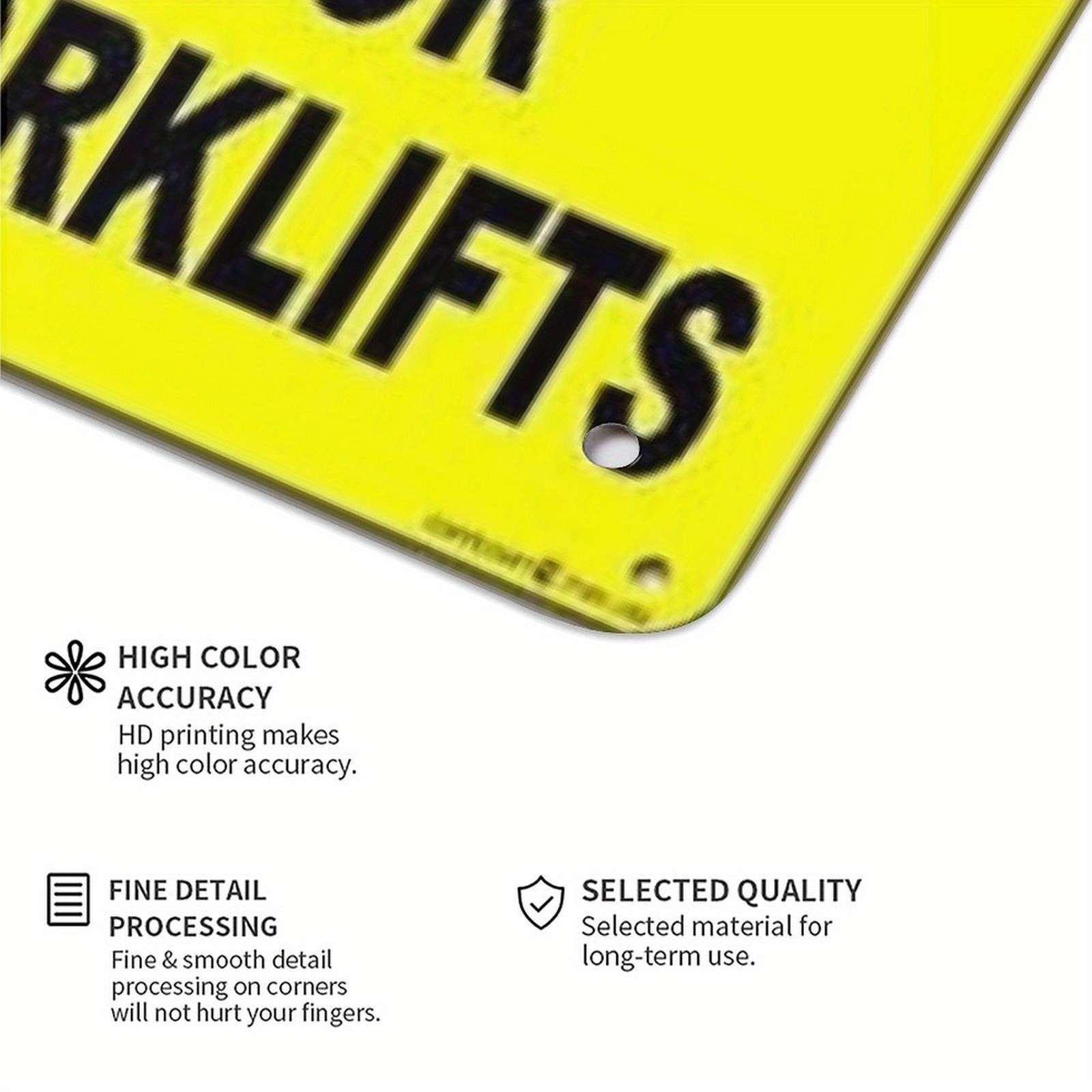 Caution Watch For Forklifts Funny Safety Warning Wall Art Metal Sign Decoration