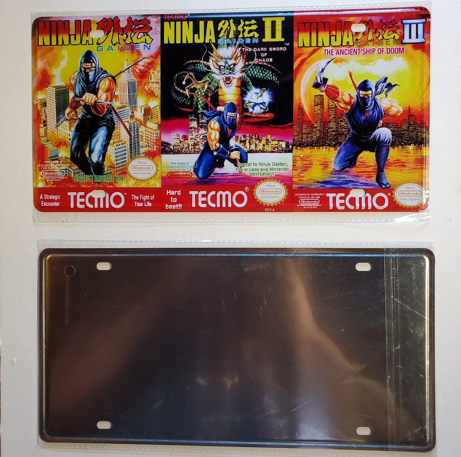 6×12 inch license plate Nintendo metal signs retro wall art NES Mario Zelda