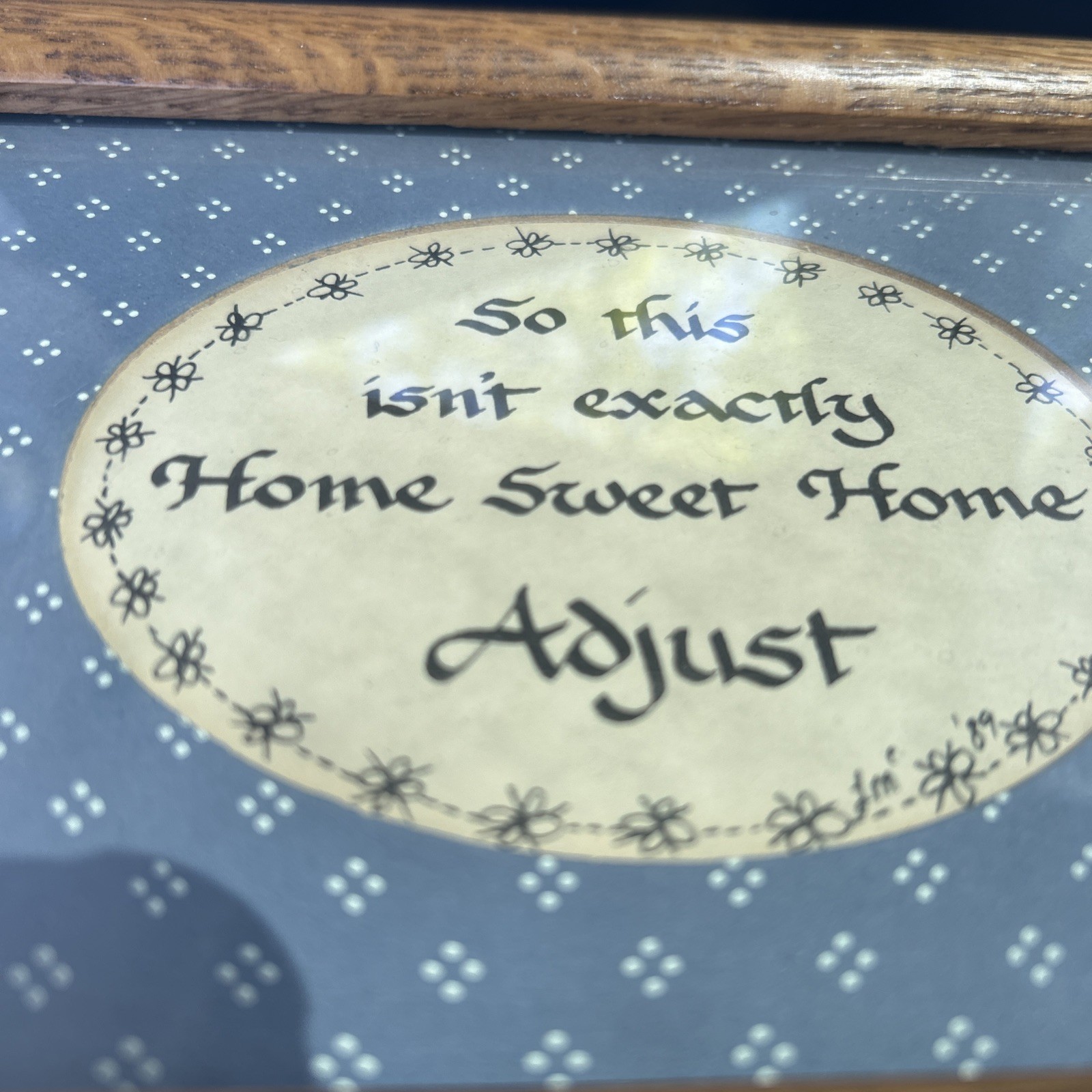 VTG home sweet home sign Cottage Core, Granny, BOHO, Humorous