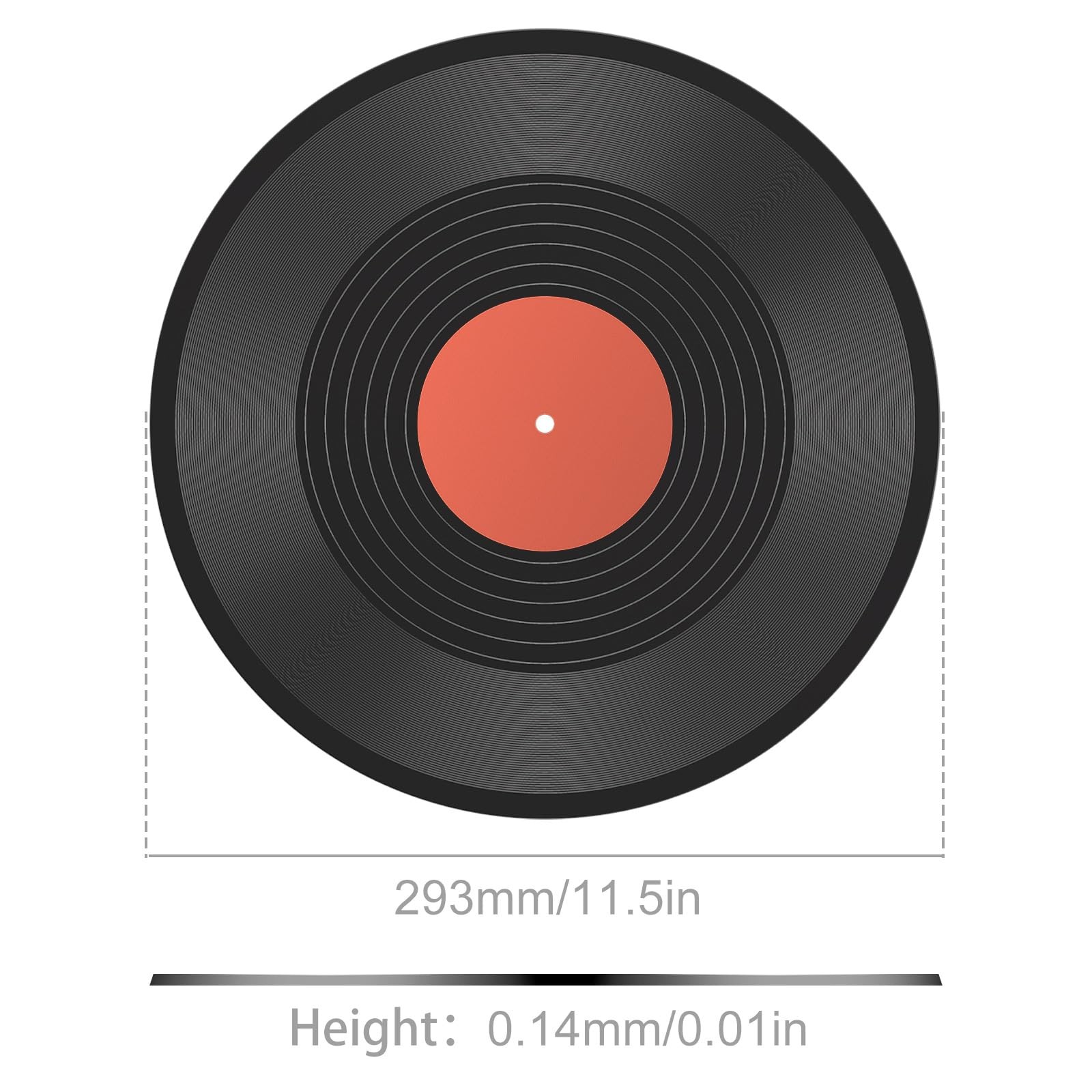 6 Pack 12in Blank Vinyl Record Decor, Fake Vintage Record for Indie Wall Aest…