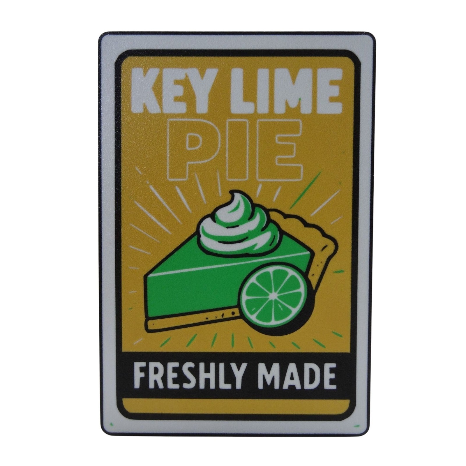 “Key Lime Pie Freshly Made” LED Light-Up Sign (10″x7″) – Retro Dessert Lightbox