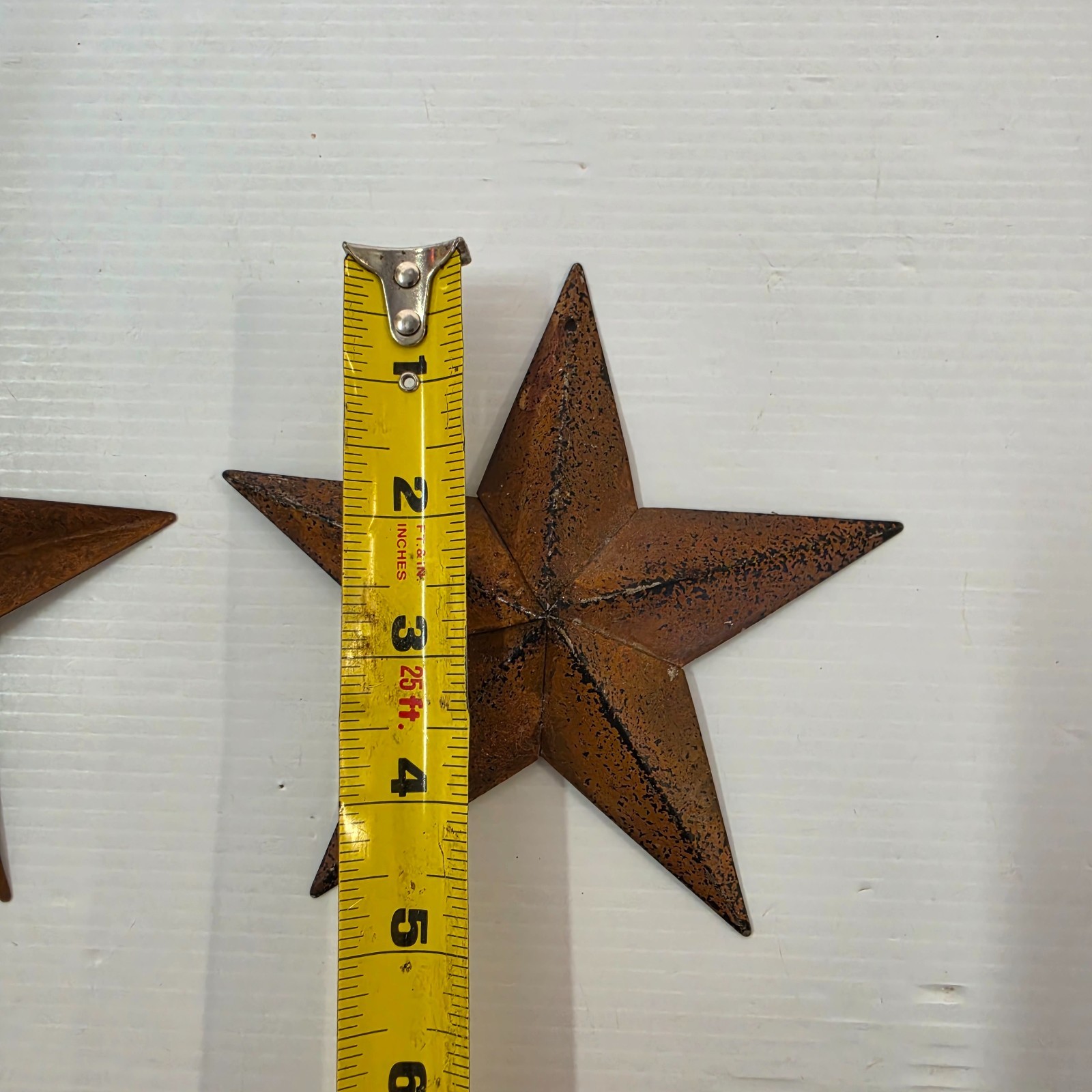 STARS DECORATIVE METAL 5″ 2 OF THEM Brown rustic color wall hanging decor!