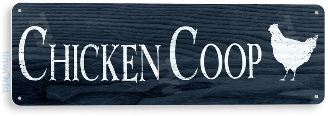 TIN SIGN Chicken Coop Rooster Metal Décor Art Farm Barn Cottage Kitchen A851