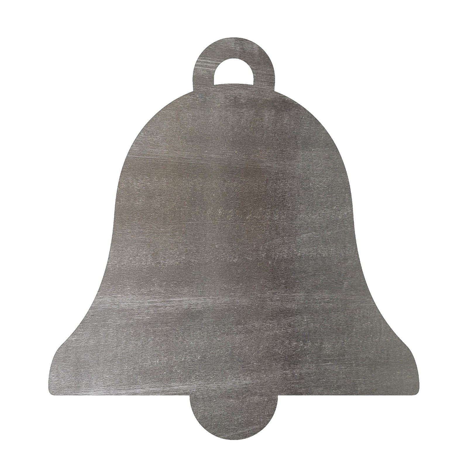 Holiday Bell Steel Cutout Shape, Raw Metal Wall Art and Craft Supply