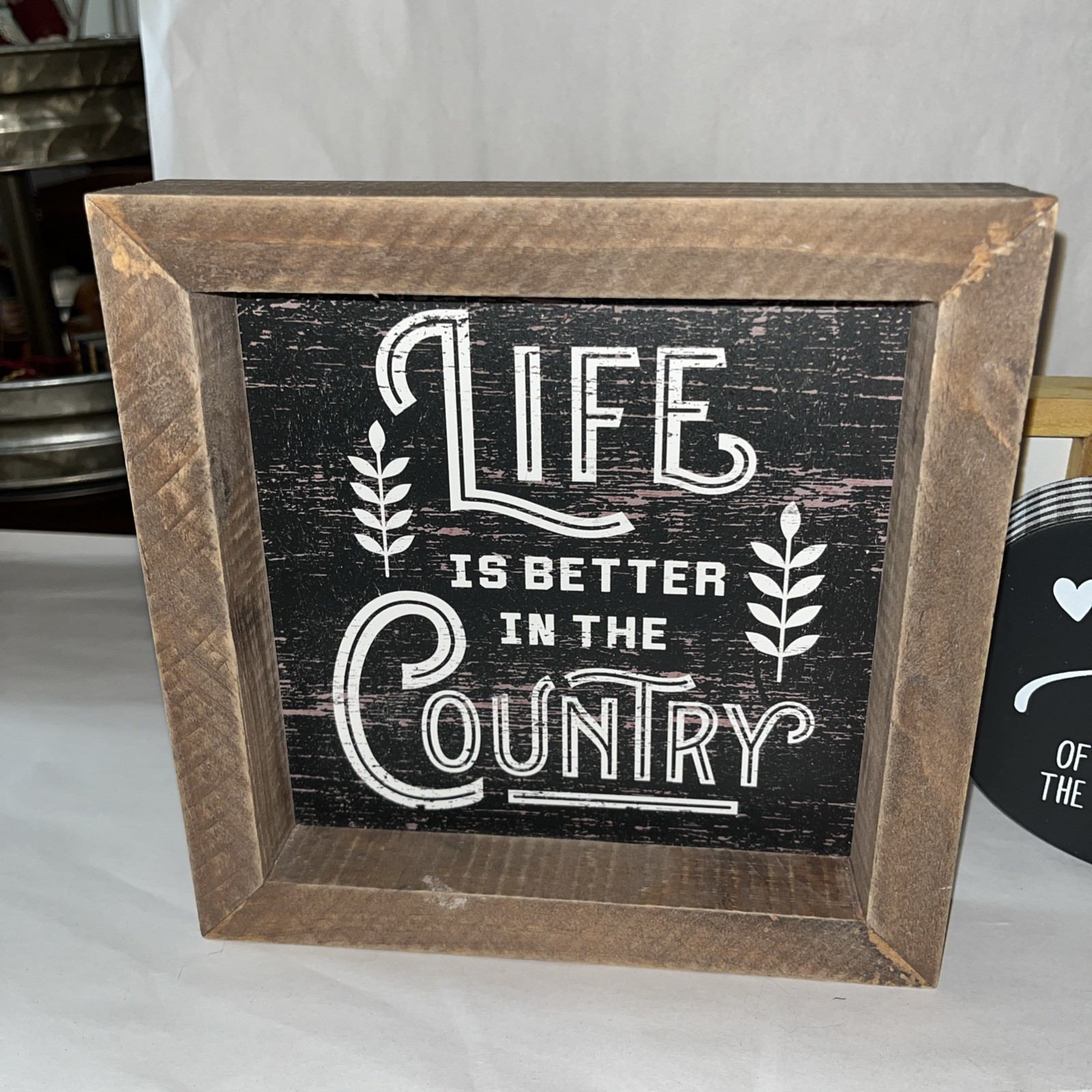 Set Of 3 Wooden Farmhouse Plaques- Excellent Conditioner