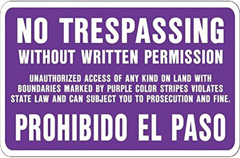 Predrilled 14” x 9.5” Aluminum Sign – Quick Installation for Property Alerts
