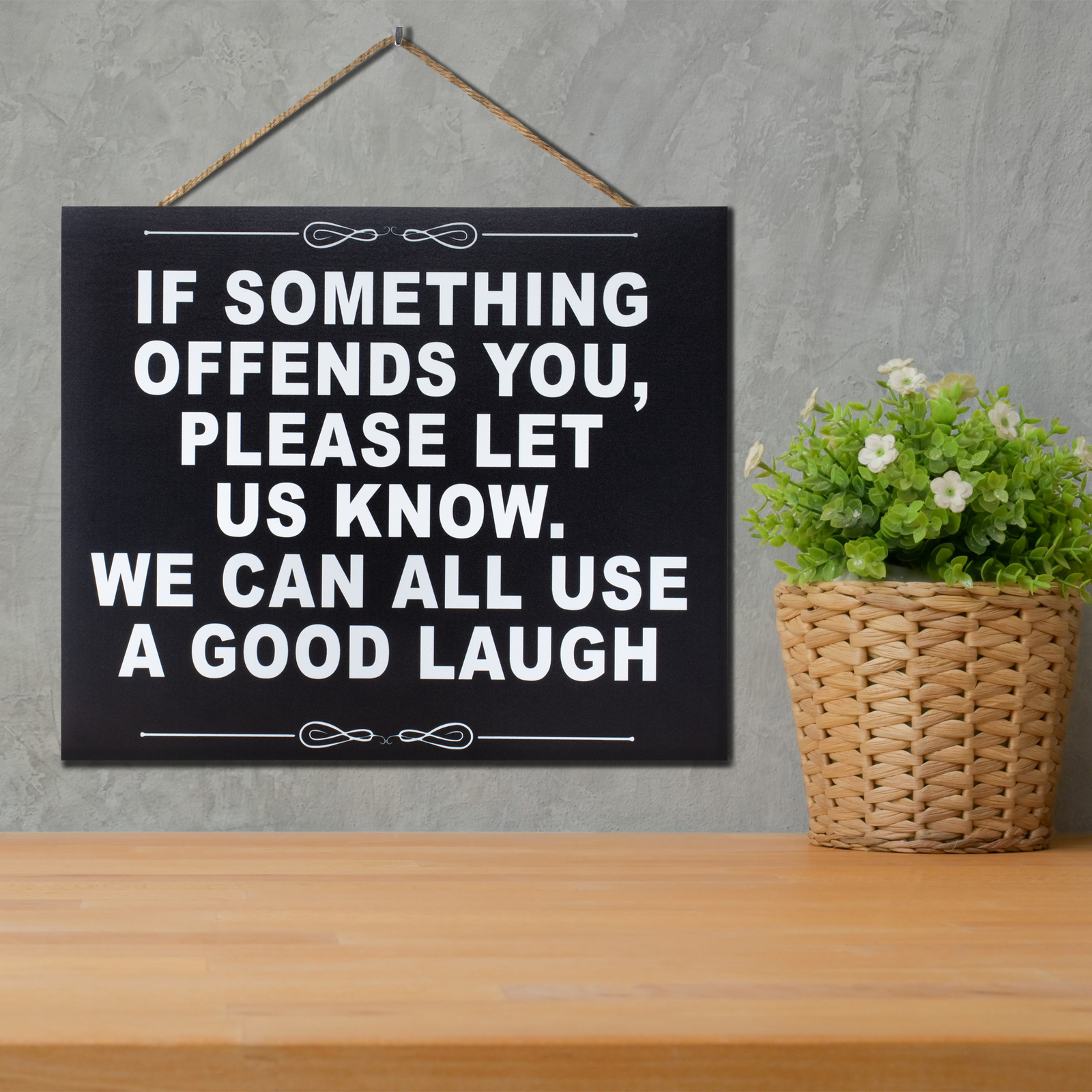 JennyGems Funny Signs, If Something Offends You, Bar Sign, Mancave Garage Decor