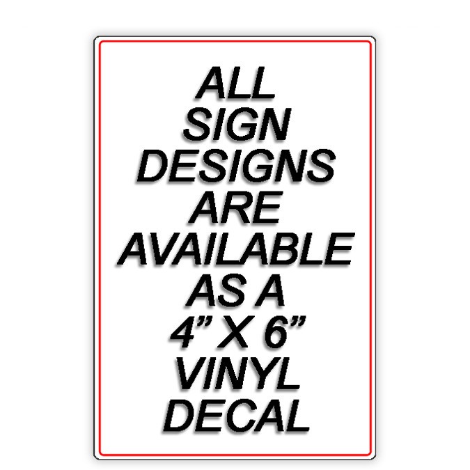 Warning Security 24 Hour Video Surveillance Camera Sign / Decal English /