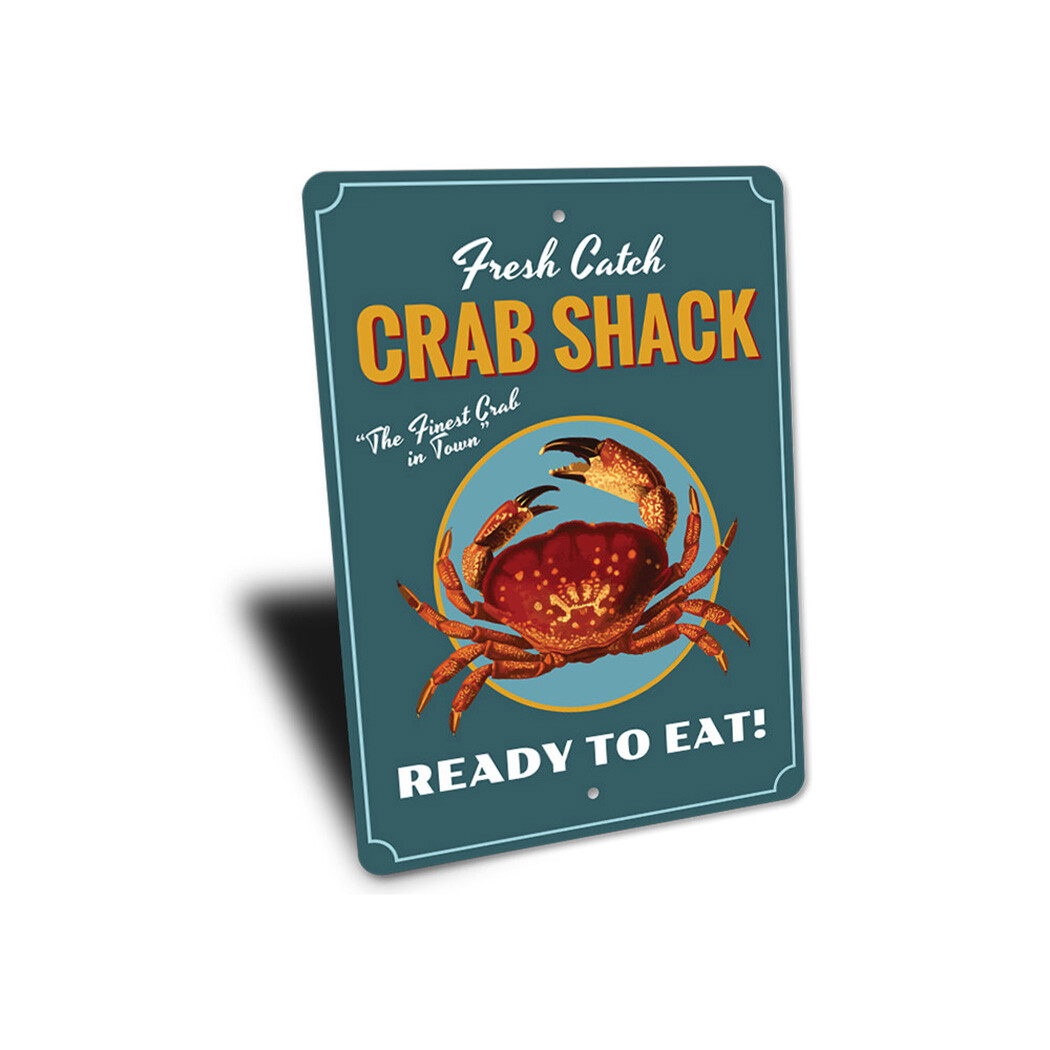 Crab Decor, Crab Sign, Crab Lover Aluminum Metal Decor Sign